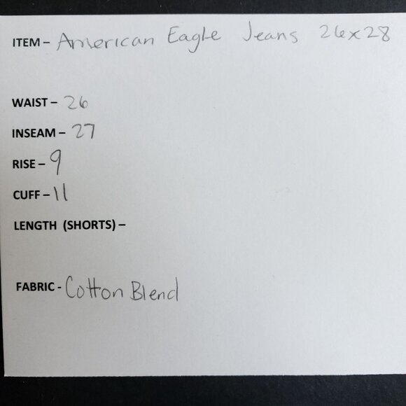 American Eagle Skinny Jeans Men's Size 26/28 Dark Wash Flex - Picture 6 of 7